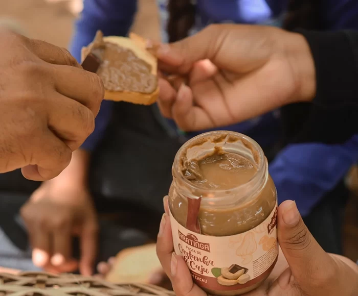 Pasta de castanha de caju sabor cacau