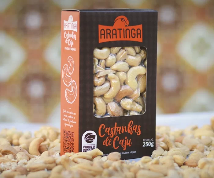 Castanha de Caju Assada e salgada aratinga 250g